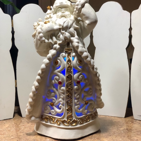 New 2007 Avon Bejeweled Santa With Led Lights, Mint Condition - Picture 10 of 12